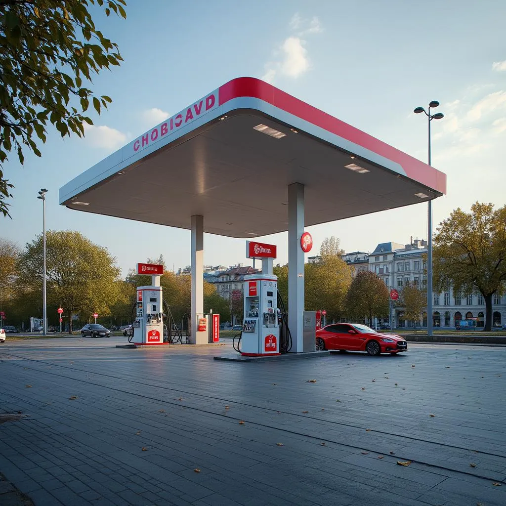 Новая АЗС в Тбилиси